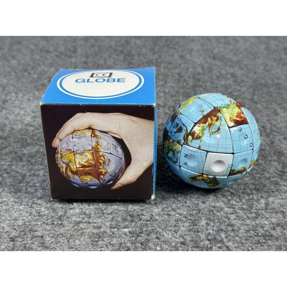 Vintage Hungarian Magic Globe Spatial Logical Game Puzzle Hungary Metal